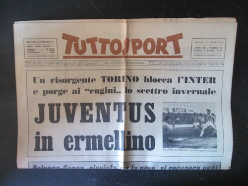 Tuttosport 1963 juventus - 13,
