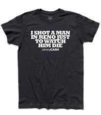 T-shirt uomo "I shot a man in Reno" by JOHNNY CASH Folsom Prison Blues