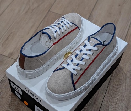 Sneakers basse tela versace - tela,