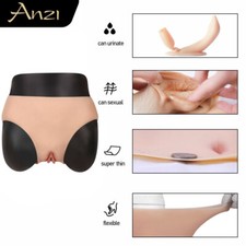 Anzi Pantaloni Vagina Finta Silicone Mutandine Intimo per Crossdresser Transgenser