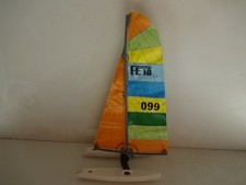 Vecchia nave da collezione " Catamarano - FE18 99 - altezza circa 32 cm - lunghezza 18 cm