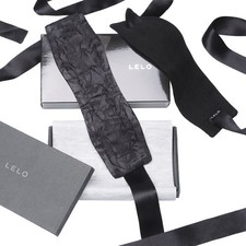 Lelo Etherea Bracciali / Manette di Seta, Nero
