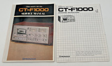 PIONEER CT-F1000 1977 MANUALE