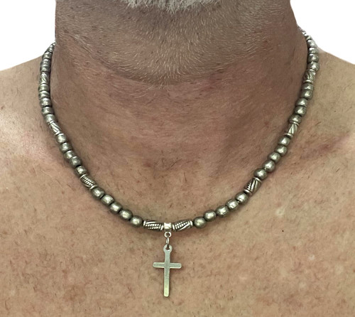 Collana con croce - , rosario