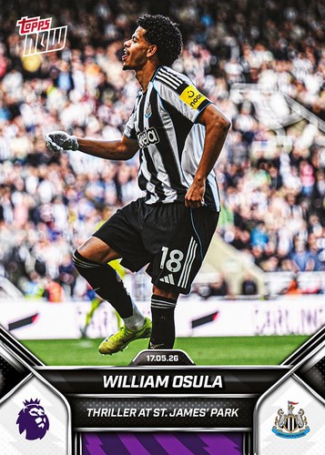 Topps now 2026 epl premier - now, 25-2026