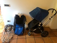 Carrozzina E Passeggino  Cameleon 3  nero Tessuto blu