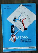 Brochure Pantam contacter gossen misuratore puntatore misurazione e commutazione 1965 