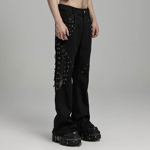Pantaloni zampa punk rave - pantaloni, a