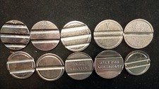 GETTONE - TOKEN - VINTAGE - N. 10 GETTONI VARI DISTRIBUTORI AUTOMATICI