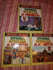 ENZO BIAGI LOTTO PRIMI 3 VOLUMI storia Italia a fumetti 1^ EDIZIONE MILO MANARA