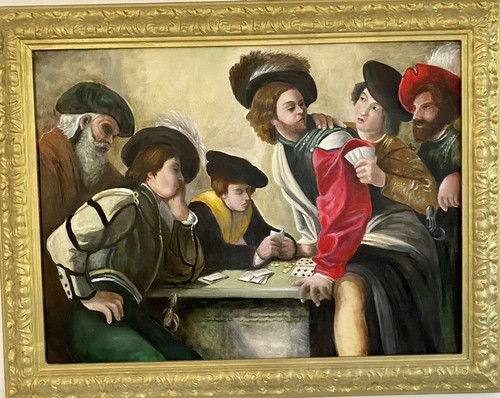 Dipinto quadro olio tavola - olio, su
