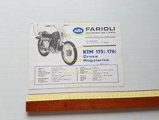KTM Penton 175 - 176 S 1971 regolarità depliant italiano originale