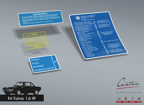 Kit adesivi lancia - hf, 1.6