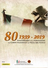 2019 ITALIA REPUBBLICA FOLDER 80° ANNIV. CORPO VIGILI DEL FUOCO MF130680