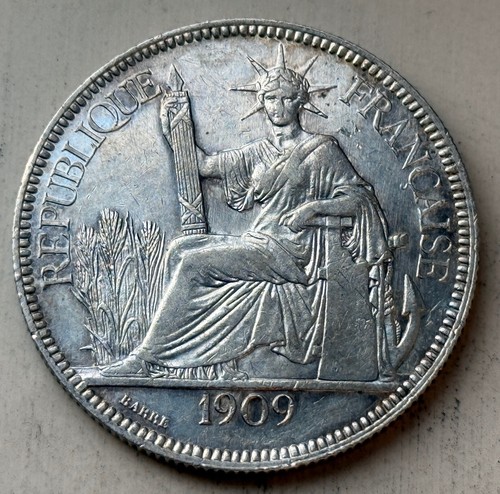 Piastre 1909 indocina - 1,
