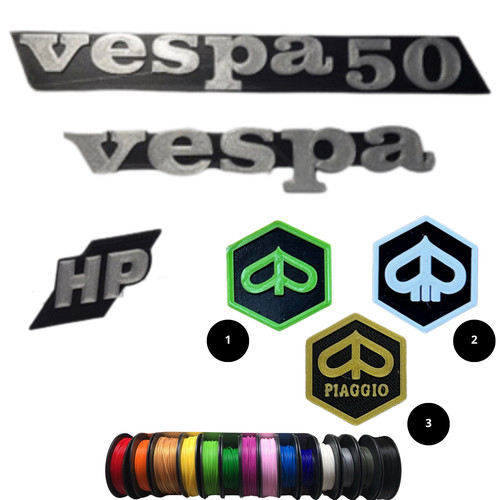 Targhette vespa kit - targhette, 4