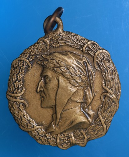 Dante alighieri medaglia - dante,