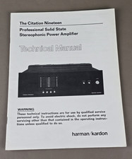 Manuale tecnico Harman Kardon