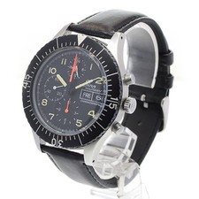 Sinn 156.B Military Pilot Cronografo Pelle Data Giorno Automatico Quadrante Nero