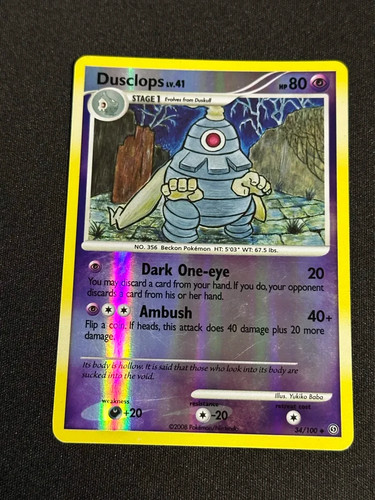 Pokemon dusclops 100 - dusclops, 34/100