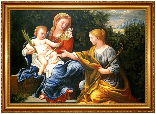 ölbild jesuskund madonna - Ölbild, jesuskund,