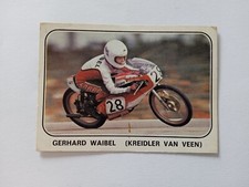 FIGURINA MOTO SPORT PANINI 1979 WAIBEL KREIDLER VAN VEEN n 78 CON VELINA