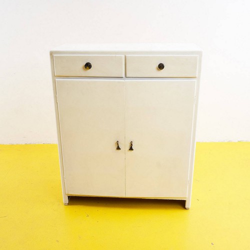 Mobiletto vintage bianco con - bianco,