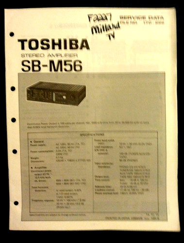 Amplificatore stereo toshiba - amplificatore,