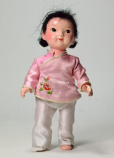 Bambola d'epoca H21cm ceramica