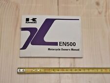 Kawasaki EN 500 original Motorcycle Owner's Manual english