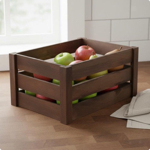 Cassa portaoggetti legno - cassa, in