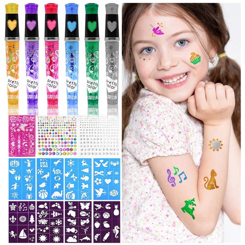 Penne glitter tatuaggi - glitter, per