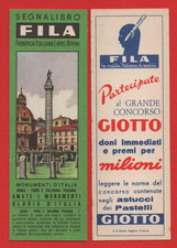 SEGNALIBRO FILA SERIE MONUMENTI D'ITALIA ROMA FORO E COLONNA TRAIANA GIOTTO BLU