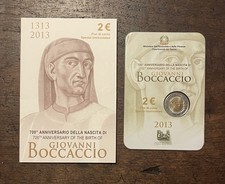 Italia 2 Euro 2013 Giovanni Boccaccio folder blister