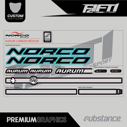 Kit grafica decalcomania norco - grafica,