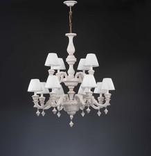 Lampadario classico lusso ceramica bassano antico a 12 luci luxury r021