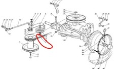 Per John Deere Ruote Cinghia Trasmissione Cambio Manuale 71.1cm Taglio F72 CR125