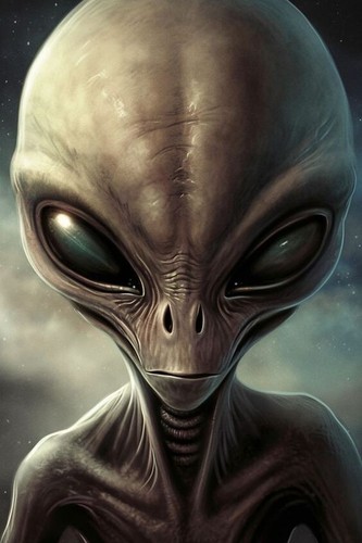 Plaque métal alien - plaque,