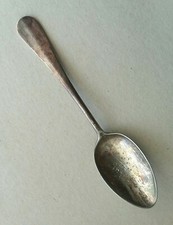 Antico Cucchiaio Silver Plate Tedesco KPM Fascismo 