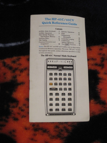Hewlett packard 41c 41cv - hewlett-packard, 41c/41cv