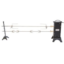 KIT GIRARROSTO ELETTRICO CM. 143x26x49 PER PORCHETTA 2 SPIEDI CON CARDANO