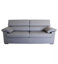 DIVANO 3 POSTI BELLAHOME "VENEZIA" GRIGIO TESSUTO SFODERABILE E ANTIMACCHIA, ...