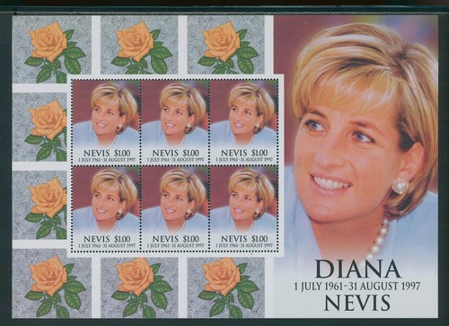 Nevis scott 1096 mnh foglio - scott, #1096