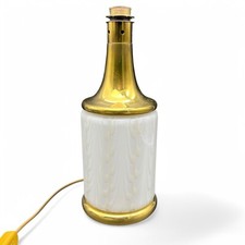 Pied de lampe  Murano Italie vintage verre et laiton doré Fabbian 