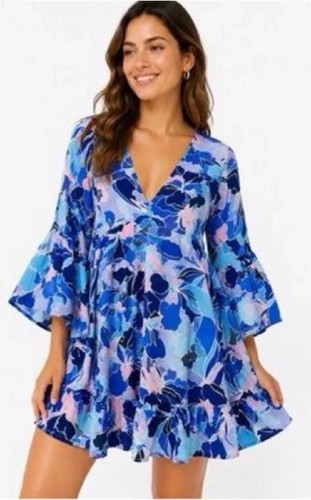 Abito medio label love blu - abito,
