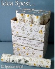 TUBO SPARA ROSE BIANCO 30 CM