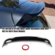 PER VW GOLF 6 GTI R20 HATCHBACK 2010-13 SPOILER LABBRO POSTERIORE TETTO ALETTONE
