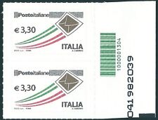 Italia 2009: 3,30 x2 [Codice a Barre] Varietà ORO - Prioritaria Poste Italiane
