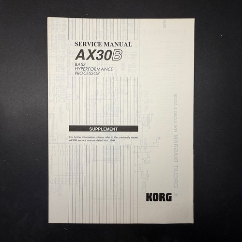 Vintage korg ax30b basso - ax30b,