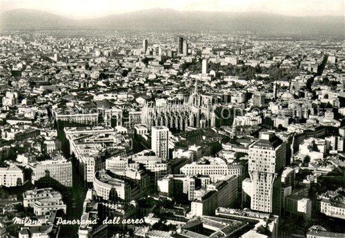 Milano panorama dall aereo - panorama,